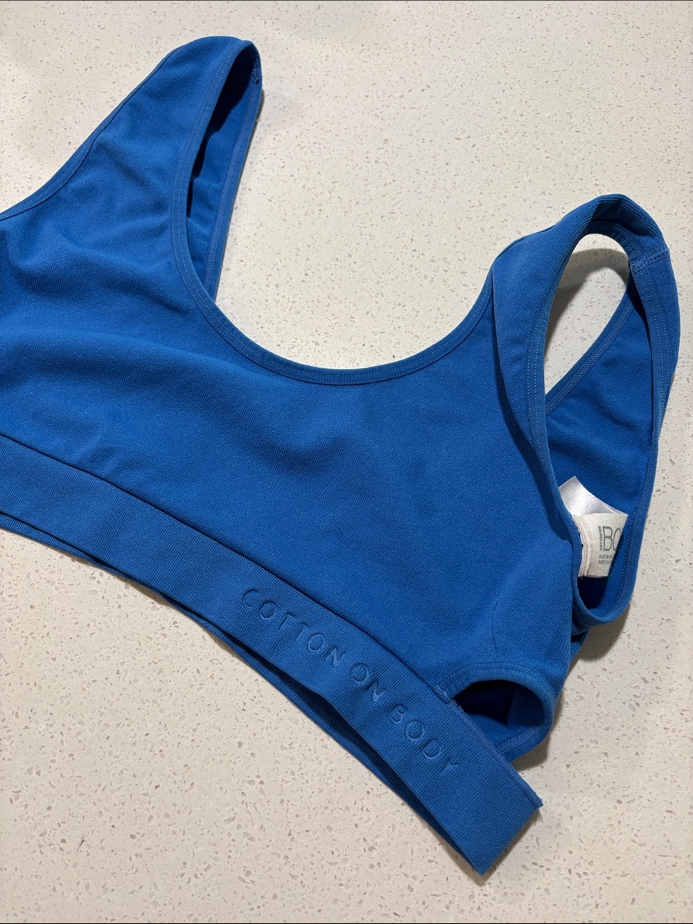 Cotton On Body NWOT Royal Blue Scoop Neck Sports Bra